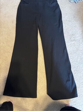 Lane Bryant Black Pull-On Wide Leg Pants